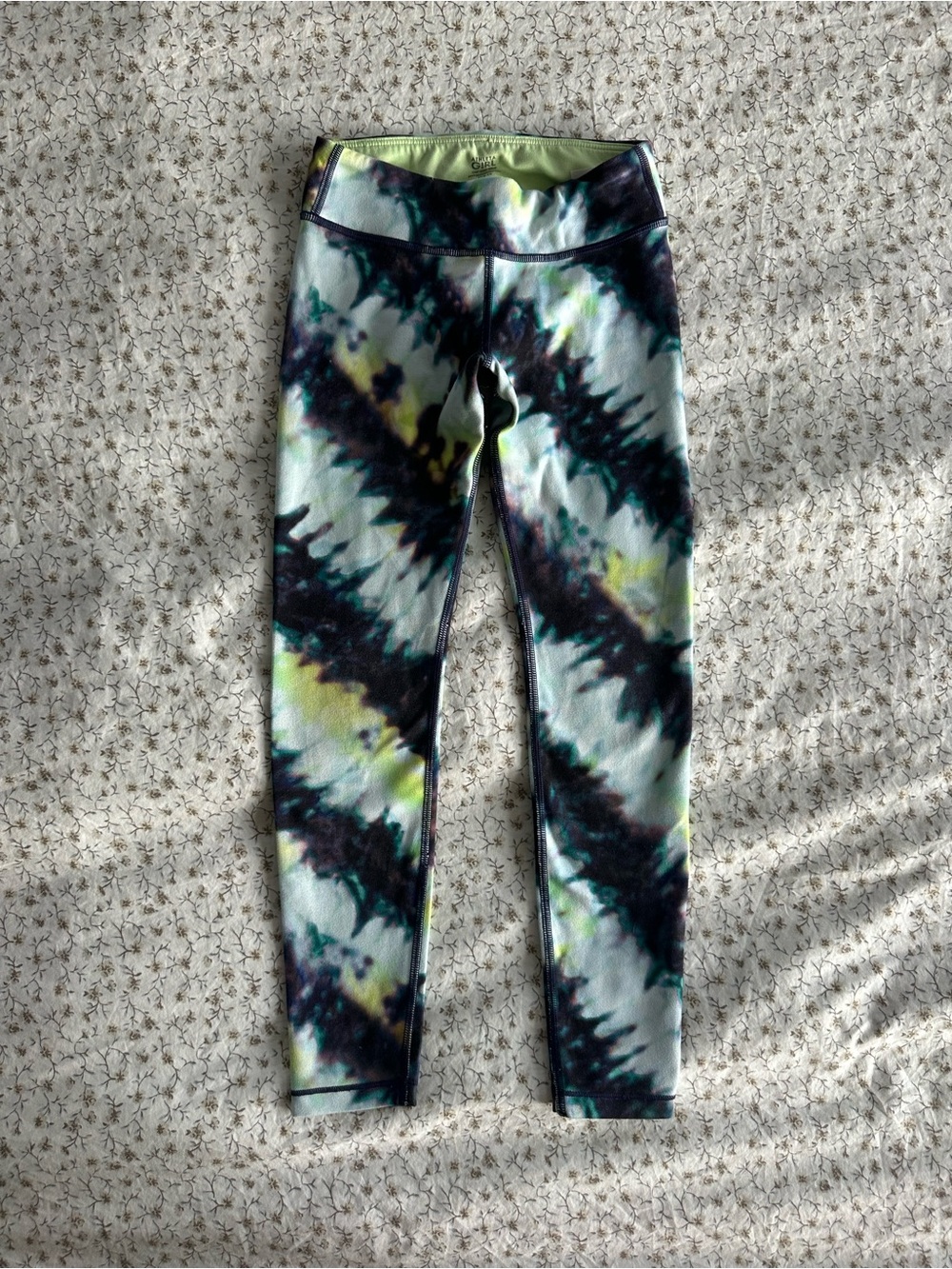 Athleta Girl Chit Chat 8/10 leggings Tie-Dye Active Leggings